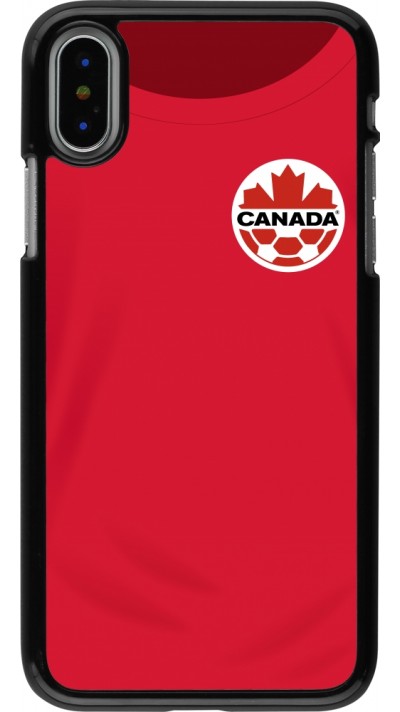 iPhone X / Xs Case Hülle - Kanada 2022 personalisierbares Fussballtrikot