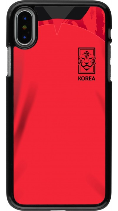 iPhone X / Xs Case Hülle - Südkorea 2022 personalisierbares Fussballtrikot