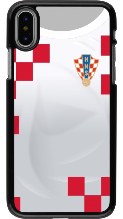 iPhone X / Xs Case Hülle - Kroatien 2022 personalisierbares Fussballtrikot