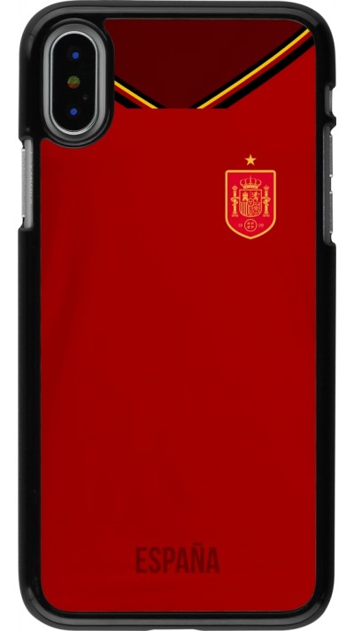 iPhone X / Xs Case Hülle - Spanien 2022 personalisierbares Fußballtrikot