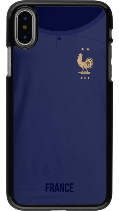 iPhone X / Xs Case Hülle - Frankreich 2022 personalisierbares Fussballtrikot