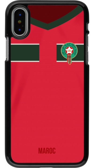 iPhone X / Xs Case Hülle - Marokko 2022 personalisierbares Fussballtrikot