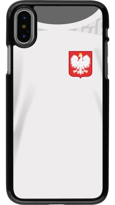 iPhone X / Xs Case Hülle - Polen 2022 personalisierbares Fussballtrikot