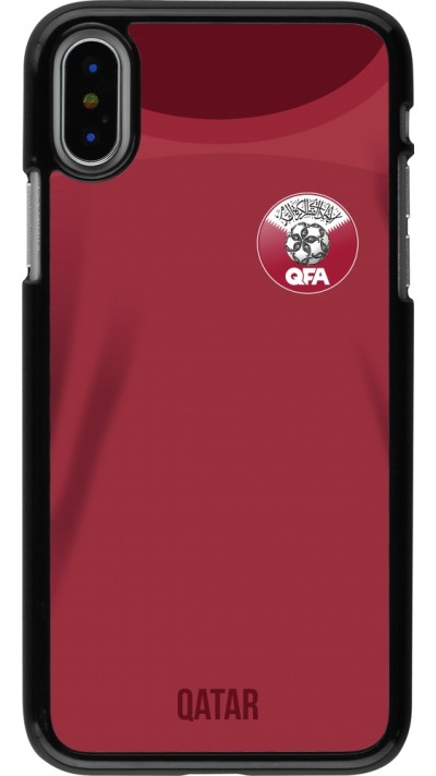 iPhone X / Xs Case Hülle - Katar 2022 personalisierbares Fussballtrikot