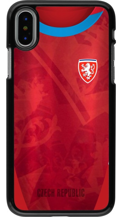 iPhone X / Xs Case Hülle - Tschechische Republik personalisierbares Fussballtrikot