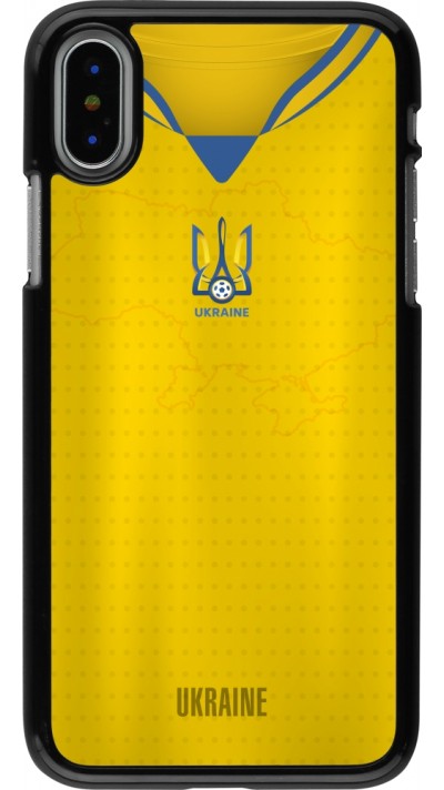 iPhone X / Xs Case Hülle - Fussballtrikot Ukraine