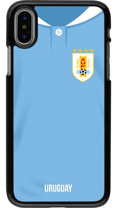 iPhone X / Xs Case Hülle - Uruguay 2022 personalisierbares Fussballtrikot