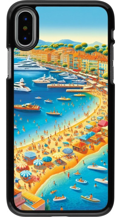 iPhone X / Xs Case Hülle - French Riviera People