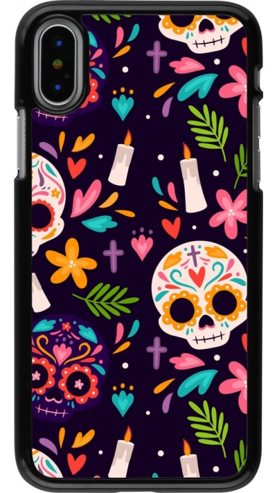 iPhone X / Xs Case Hülle - Halloween 2023 mexican style