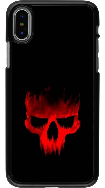 iPhone X / Xs Case Hülle - Halloween 2023 scary skull