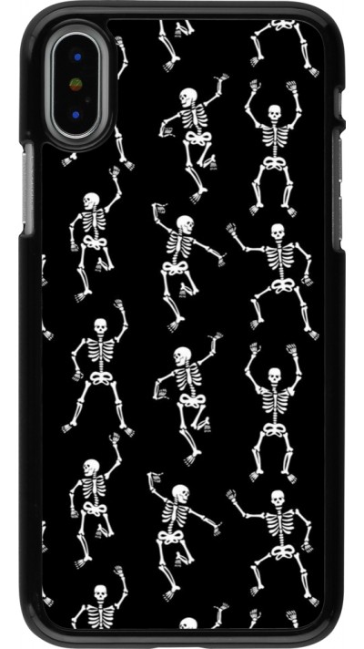 iPhone X / Xs Case Hülle - Halloween 2024 dancing skeleton