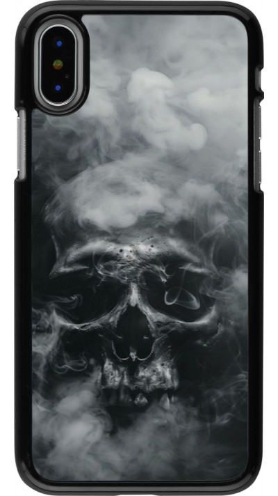 iPhone X / Xs Case Hülle - Halloween 2024 smoky skull