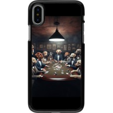 iPhone X / Xs Case Hülle - Die Pokerhunde