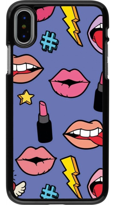 iPhone X / Xs Case Hülle - Lips and lipgloss