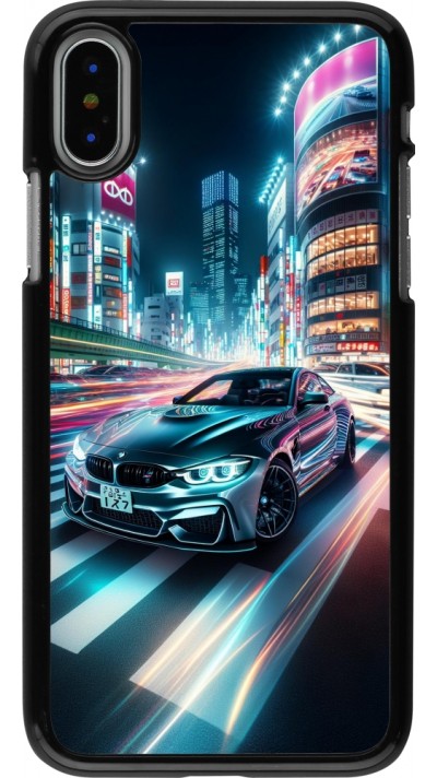 iPhone X / Xs Case Hülle - BMW M4 Tokio Nacht