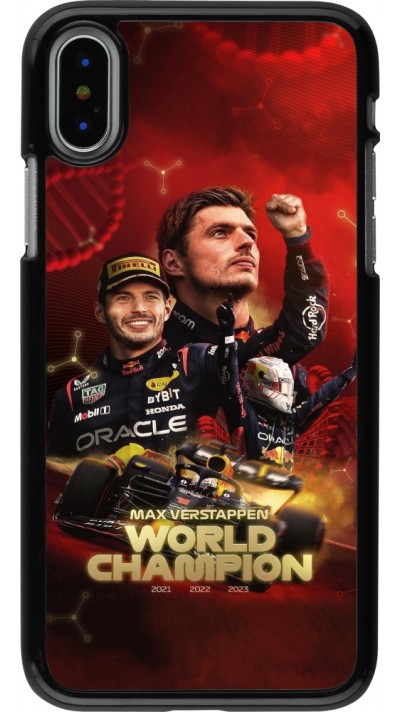 iPhone X / Xs Case Hülle - Max Verstappen Champion 2023