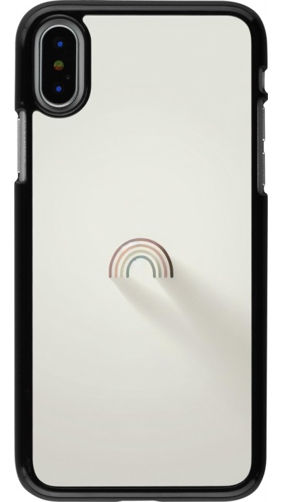 iPhone X / Xs Case Hülle - Mini Regenbogen Minimal