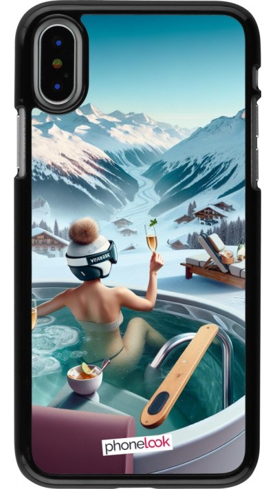 iPhone X / Xs Case Hülle - Berg Glamour Whirlpool