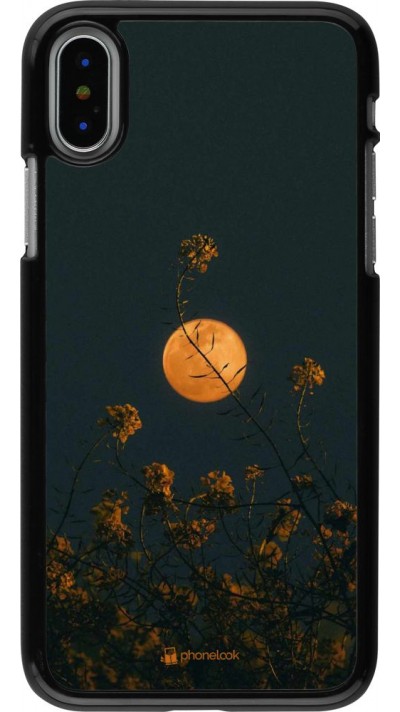 Hülle iPhone X / Xs - Moon Flowers