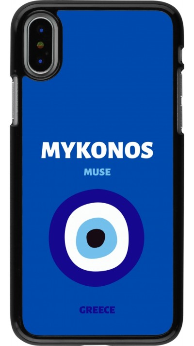 iPhone X / Xs Case Hülle - Pop Summer Destination Mykonos