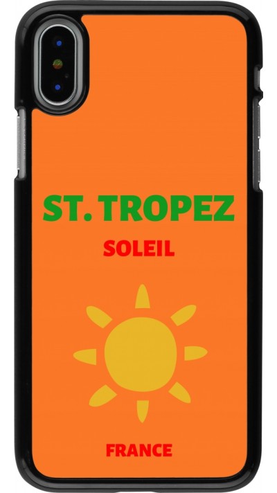 iPhone X / Xs Case Hülle - Pop Summer Destination St-Tropez