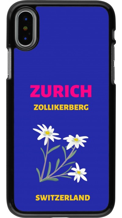 iPhone X / Xs Case Hülle - Pop Summer Destination Zurich