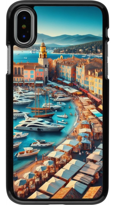 iPhone X / Xs Case Hülle - Saint-Tropez Strand