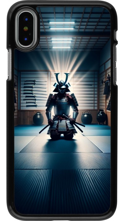 iPhone X / Xs Case Hülle - Samurai im Gebet