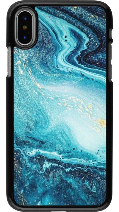 Hülle iPhone X / Xs - Sea Foam Blue