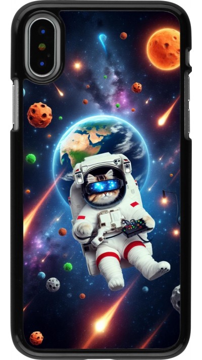 iPhone X / Xs Case Hülle - VR SpaceCat Odyssee