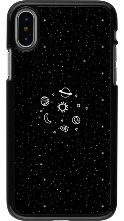 Hülle iPhone X / Xs - Space Doodle