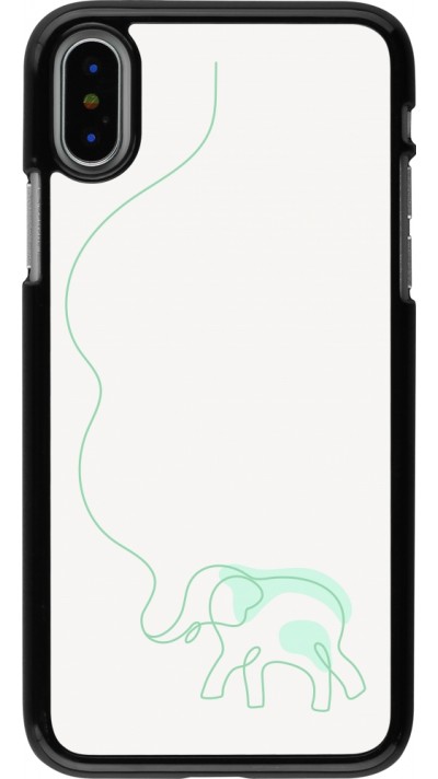 iPhone X / Xs Case Hülle - Spring 23 baby elephant