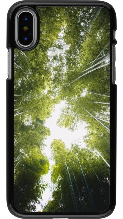 iPhone X / Xs Case Hülle - Spring 23 forest blue sky