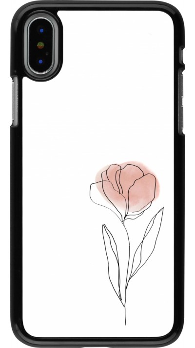 iPhone X / Xs Case Hülle - Spring 23 minimalist flower