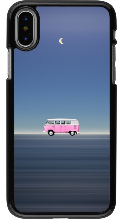 iPhone X / Xs Case Hülle - Spring 23 pink bus