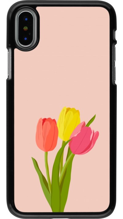 iPhone X / Xs Case Hülle - Spring 23 tulip trio