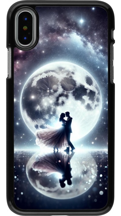 iPhone X / Xs Case Hülle - Valentin 2024 Liebe unter dem Mond