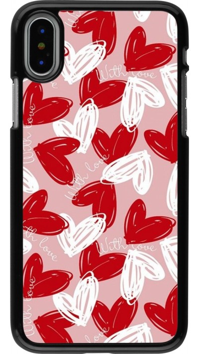 iPhone X / Xs Case Hülle - Valentine 2024 with love heart