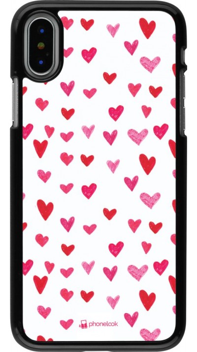 Hülle iPhone X / Xs - Valentine 2022 Many pink hearts