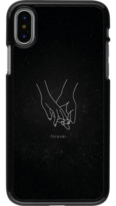 iPhone X / Xs Case Hülle - Valentine 2023 hands forever