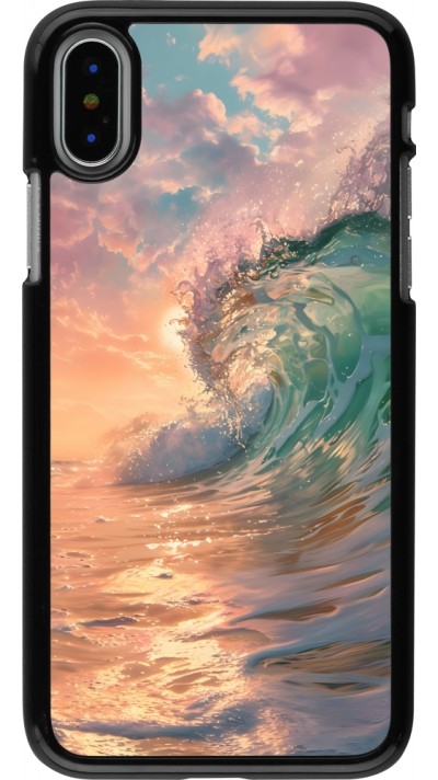 iPhone X / Xs Case Hülle - Wave Sunset