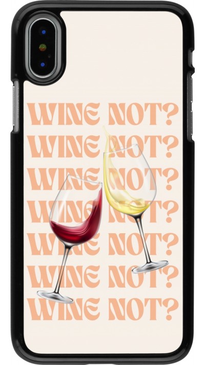 iPhone X / Xs Case Hülle - Wine not