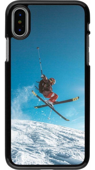 iPhone X / Xs Case Hülle - Winter 22 Ski Jump