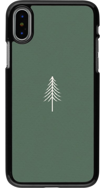 iPhone X / Xs Case Hülle - Christmas 22 minimalist tree