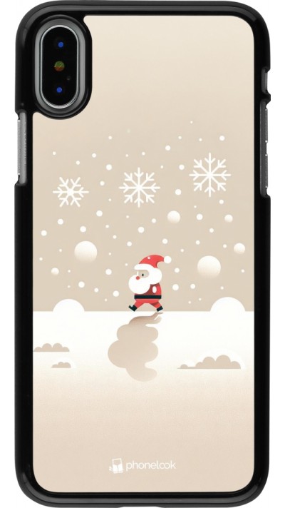 iPhone X / Xs Case Hülle - Weihnachten 2023 Minimalistischer Weihnachtsmann