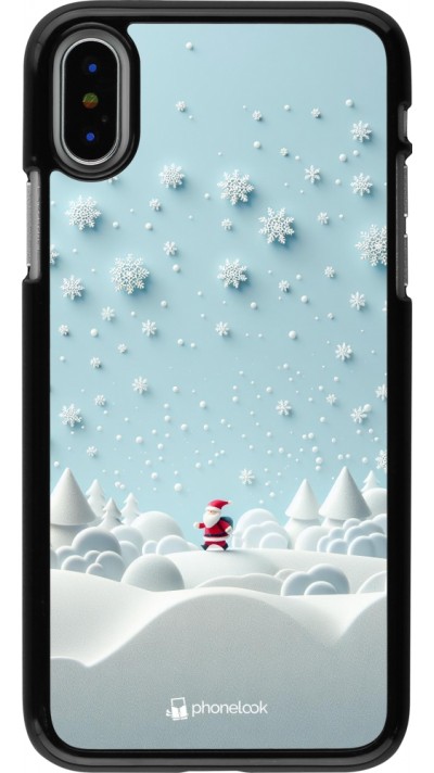 iPhone X / Xs Case Hülle - Weihnachten 2023 Kleiner Vater Schneeflocke