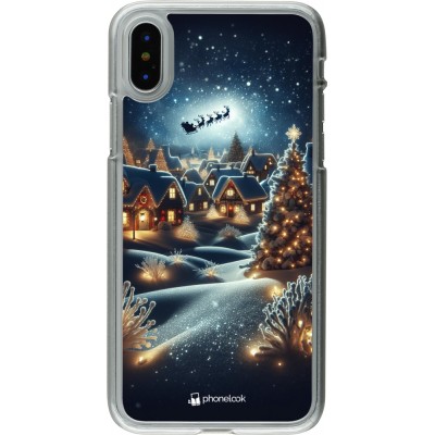 iPhone X / Xs Case Hülle - Kunststoff transparent Weihnachten 2023 Weihnachten steht vor der Tür