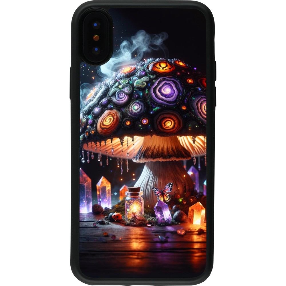 iPhone X / Xs Case Hülle - Silikon schwarz Halloween Zaubertrank Magie