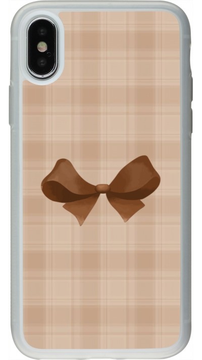 iPhone X / Xs Case Hülle - Silikon transparent Autumn 2024 bow