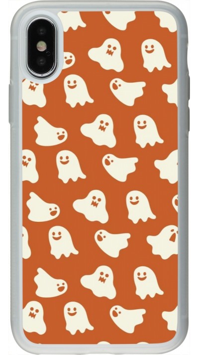 iPhone X / Xs Case Hülle - Silikon transparent Autumn 2024 mini ghosts